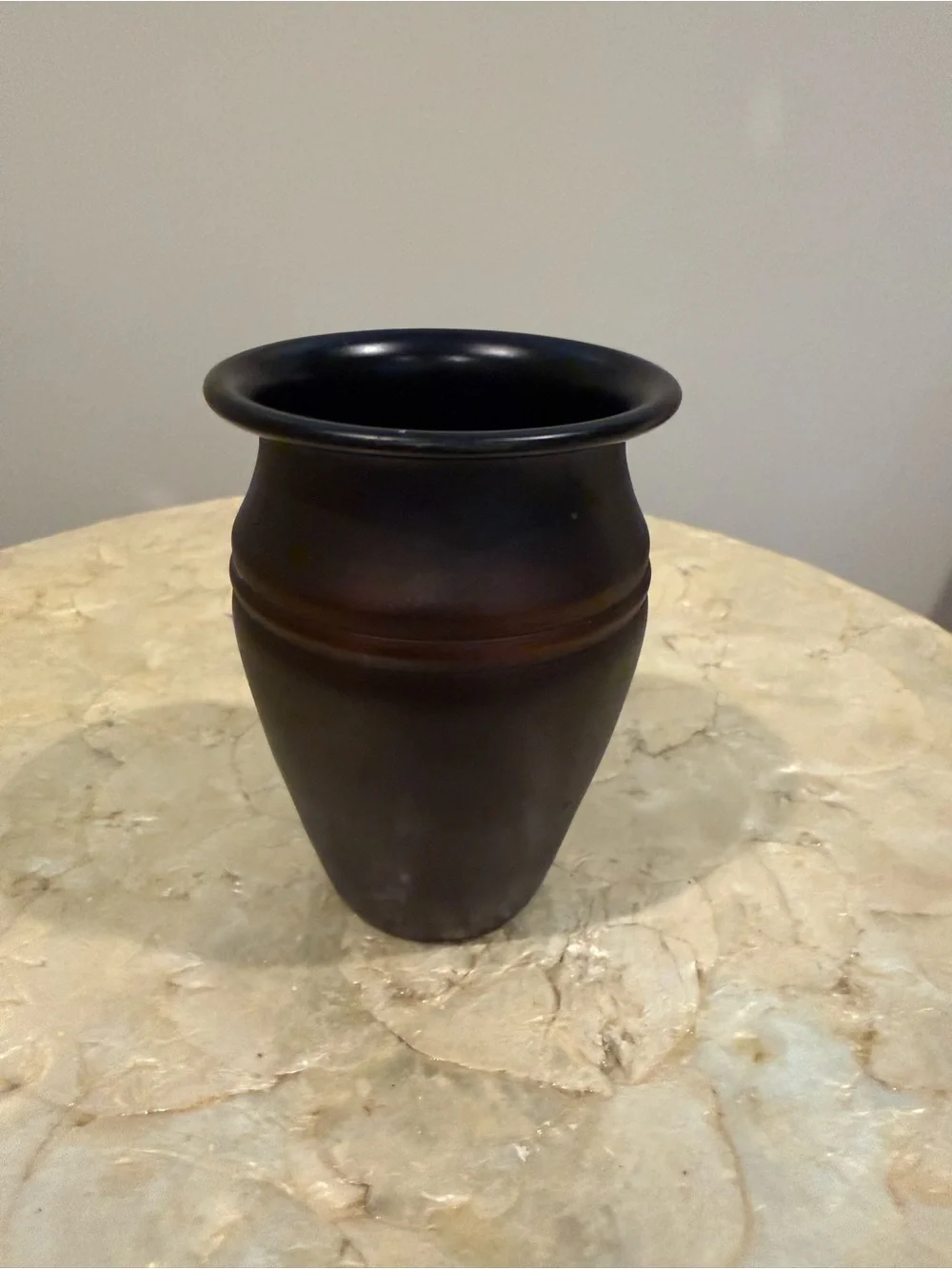 Matte Dark Brown Decorative Metal 3-Piece Bathroom Set